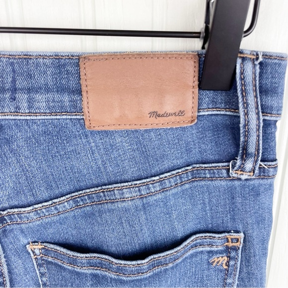 Madewell Tall 10" High-Rise Skinny Jeans in Danny Wash Stretch Women's Size 25T - Picture 8 of 9